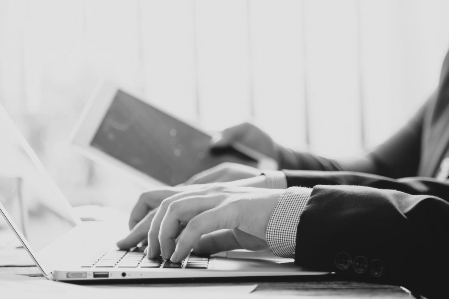 Financial analysis workspace with charts and calculators
